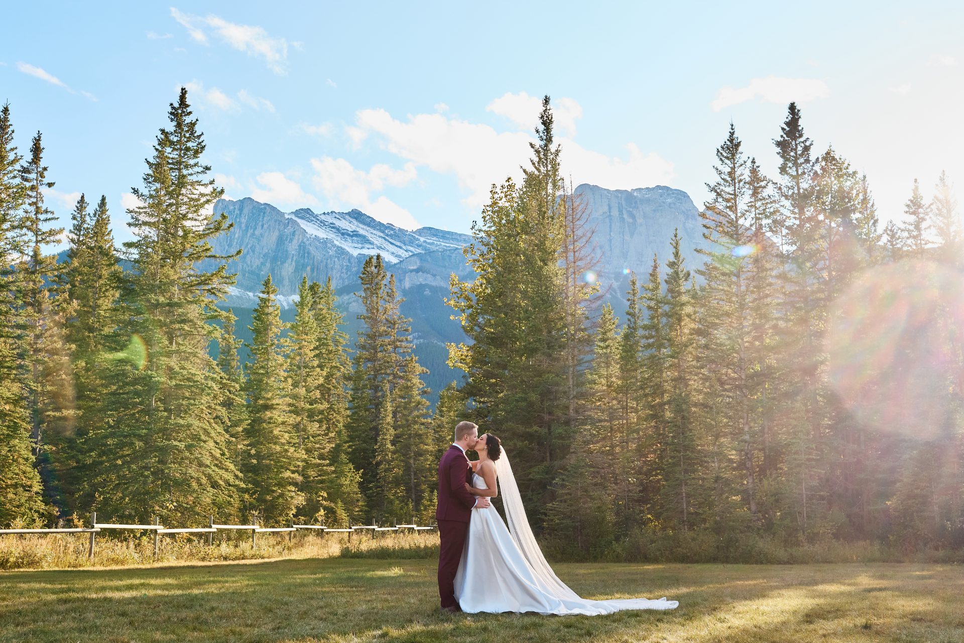 Canmore wedding venue views vs. Banff wedding venue views