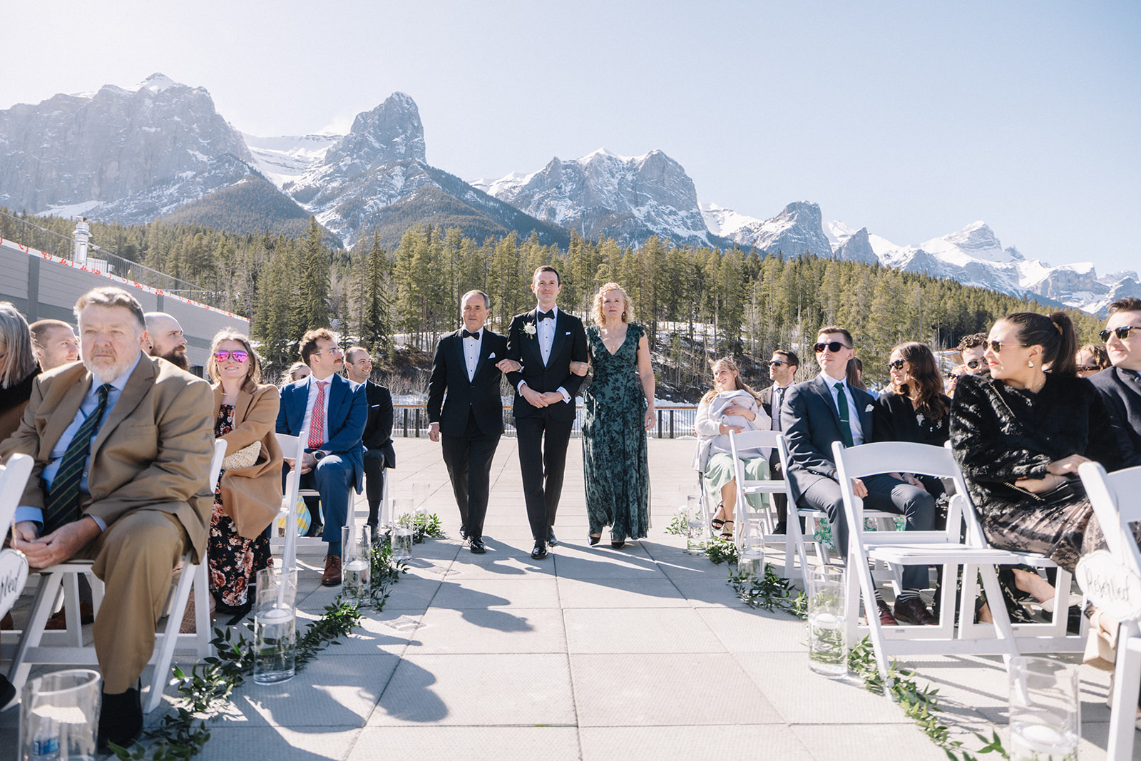 Rooftop Ceremony at The Vista, Canmore Wedding Venues