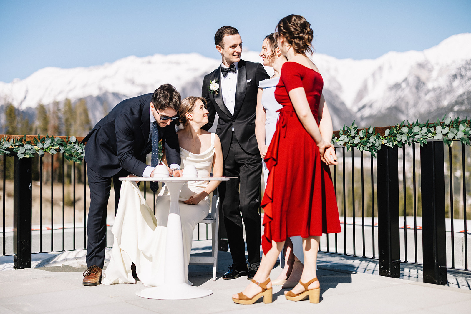 Wedding ceremony at The Vista, Alberta Wedding Venues