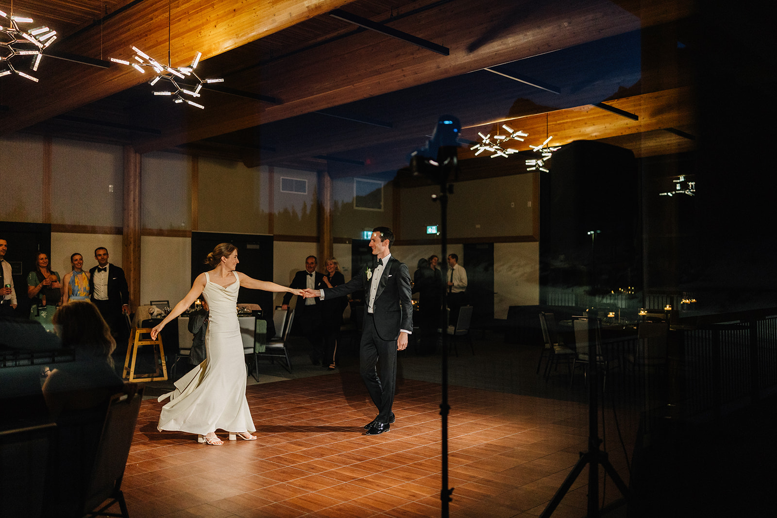 First dance at The Vista, Best Canmore wedding venues